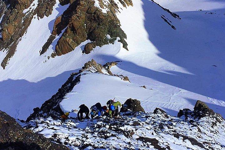 Climbing Mount Kazbegi