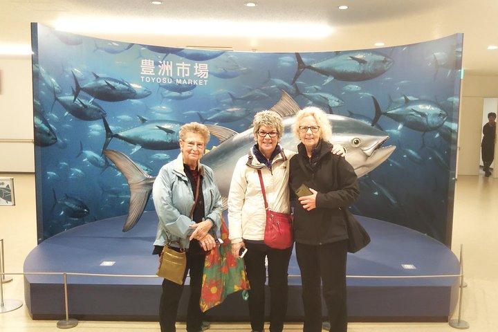 有資格ガイド付き豊洲市場のマグロ競りと築地場外市場の早朝ツアー
