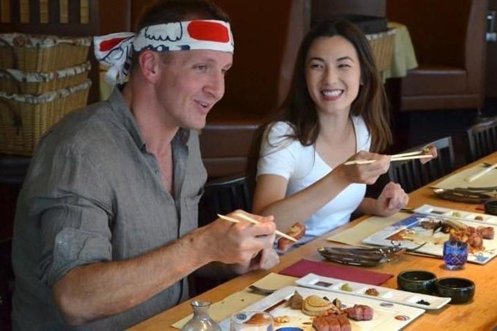 Pasto lussuoso di Teppanyaki del manzo di Kobe a Kobe