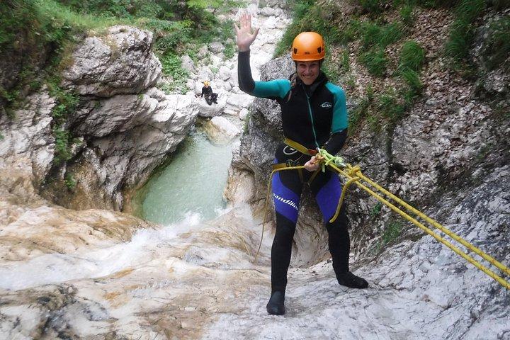 Canyoning Fratarica with a trip through the Julian Alps