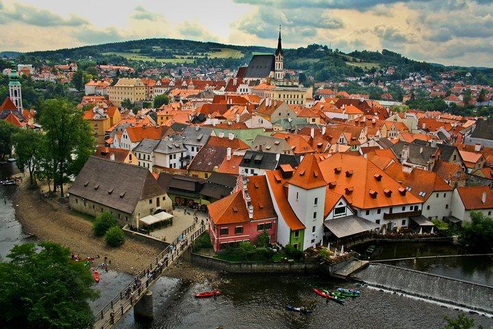 Transfert privé de Prague à Vilshofen avec escale à Cesky Krumlov