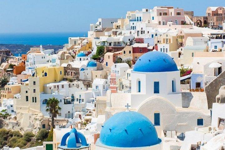 Heldagstur til øen Santorini med båd fra Rethymno med Transfer dit hotel