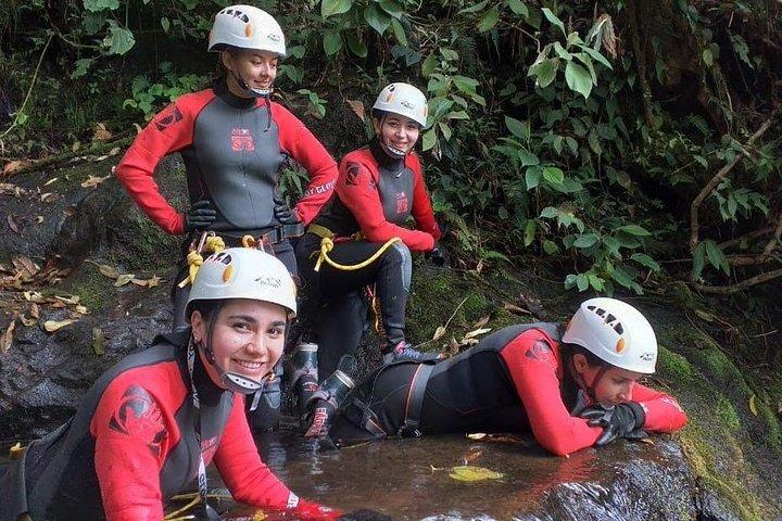 Canyoning La Escalera in Jardín Antioquia Route 5 Waterfalls-English
