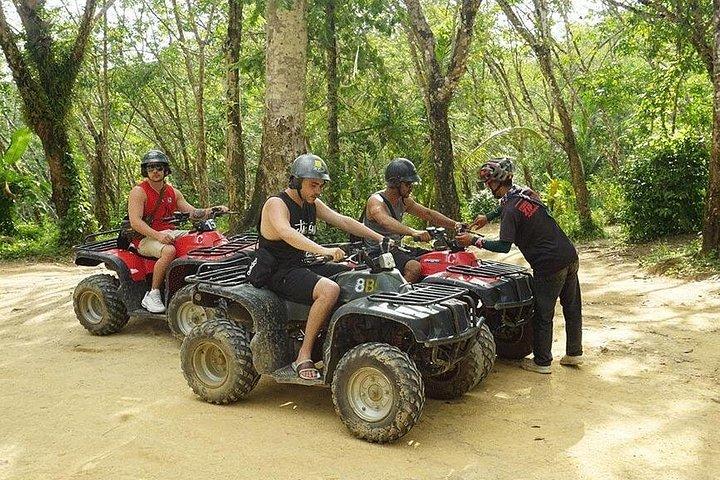 プーケット発ジップライン 18 プラットフォームと ATV アドベンチャー ツアー