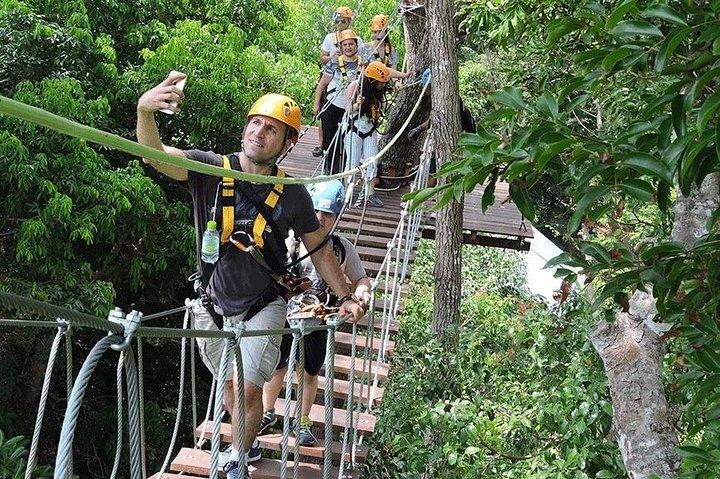 プーケットからのZipline 32プラットフォームアドベンチャーツアー