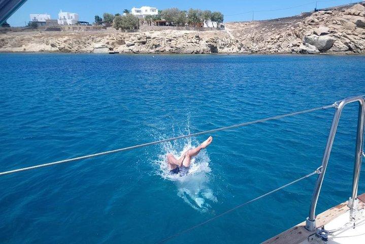 Crociera a vela privata a Delos e Rhenia con pranzo e trasferimento