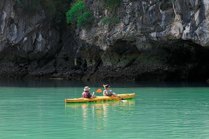 Ha Long Bay Cruise 1 Day Tour: Kajakfahren, Schwimmen, Wandern und Mittagessen
