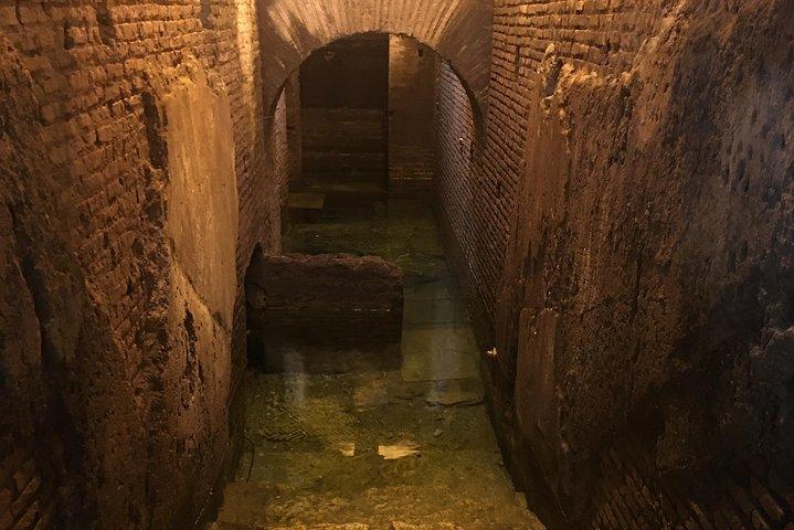 ローマ: トレビの泉水地区と地下ドムスガイドツアー