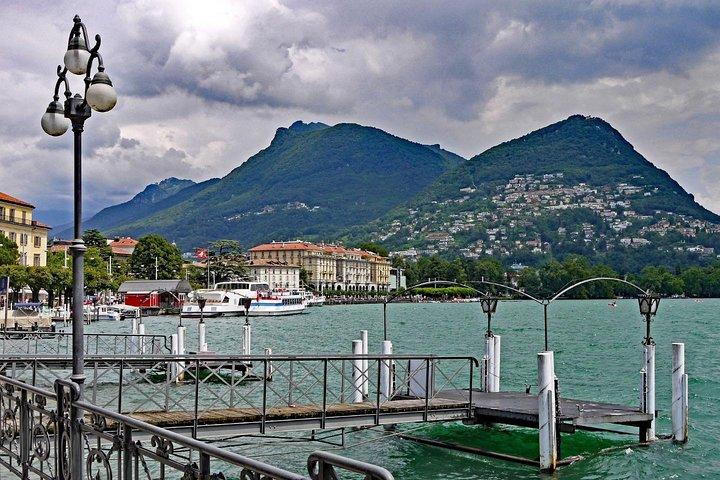Excursión privada de día completo al lago de Como y Lugano desde Milán