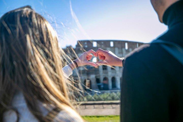 Colosseum, Forum & Fontana di Trevi i Rom W Gelato-provning