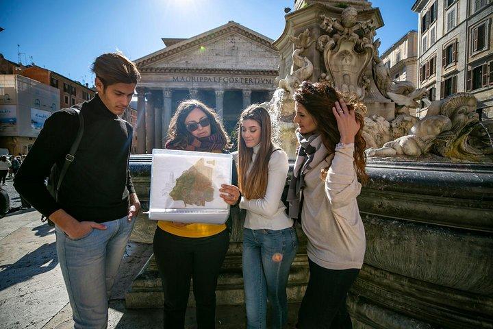 Colosseum, Forum & Fontana di Trevi i Rom W Gelato-provning