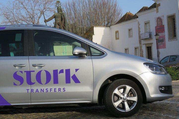 Transfer privado do Aeroporto de Faro para Vilamoura (até 4 pessoas)