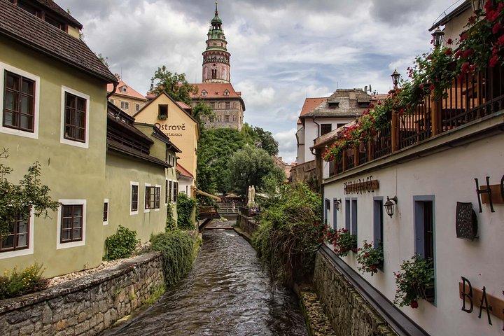 Privat Prag til Hallstatt luksusoverførsel via Cesky Krumlov