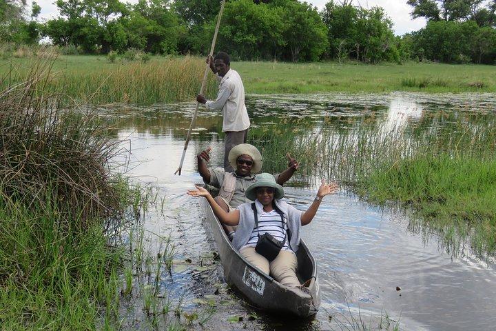 Johannesburg oder Gaborone nach Maun: 5-tägige Nashorn-, Diamanten- und Okavango-Delta-Tour