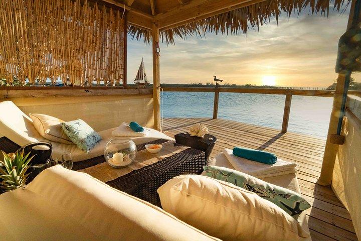 Nassau : Cabana privé avec vue sur l'océan sur Pearl Island, déjeuner + boissons