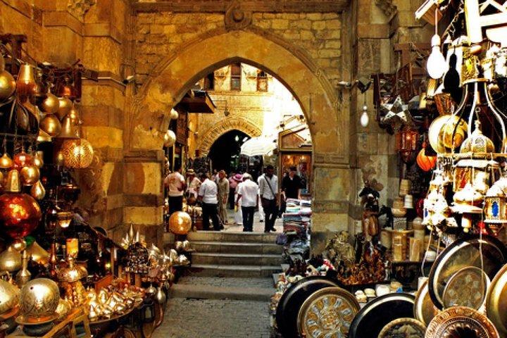 Museu Egípcio Cairo Antigo e Khan Al-Khalili Mercado