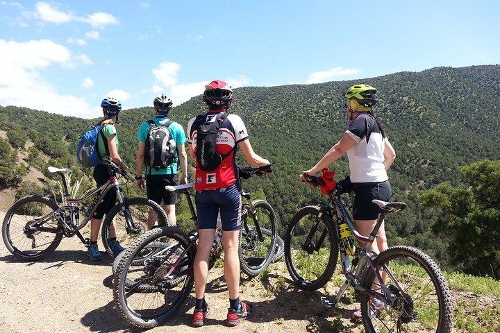 マラケシュ、アトラス山脈、ベルベルの村からのマウンテンバイク日帰り旅行