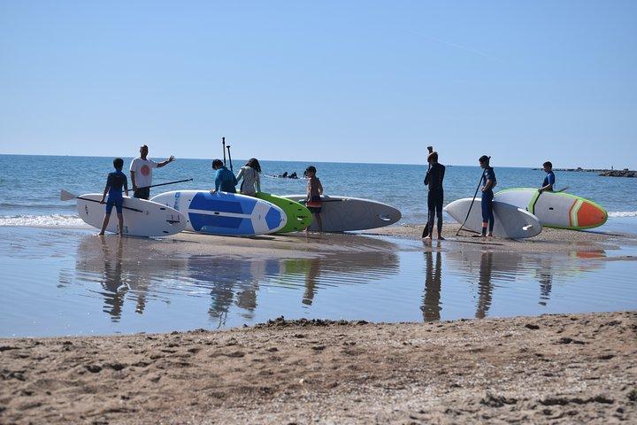 Initiation oder Reise im Stand Up Paddel (SUP) in El Campello (Alicante)