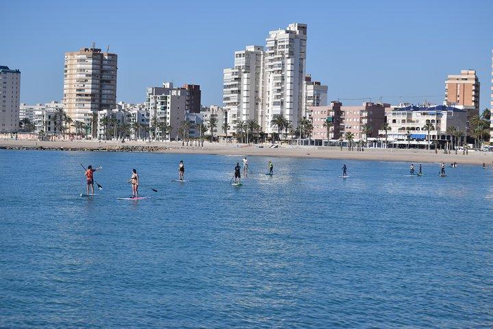 Initiation oder Reise im Stand Up Paddel (SUP) in El Campello (Alicante)
