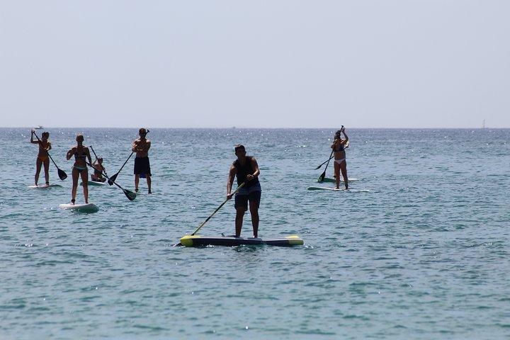 Initiation oder Reise im Stand Up Paddel (SUP) in El Campello (Alicante)
