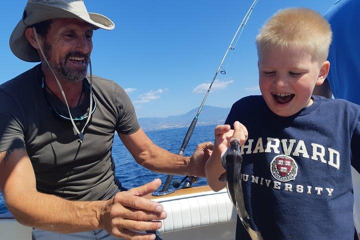 4 ore di pesca di fondo in barca da Marbella
