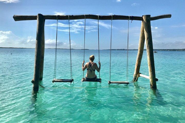 Verbazingwekkende 7 kleuren Lagoon bij Bacalar! Vervoer naar Riviera Maya