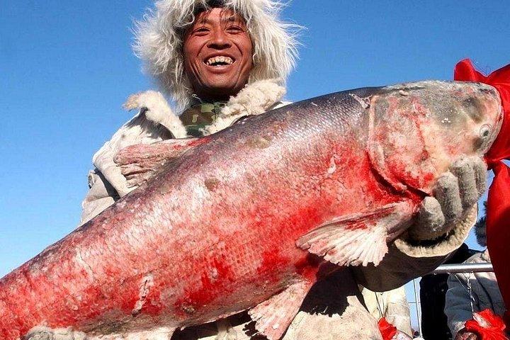 ハルビンからのチャガン湖冬釣りへの2日間のプライベートツアー