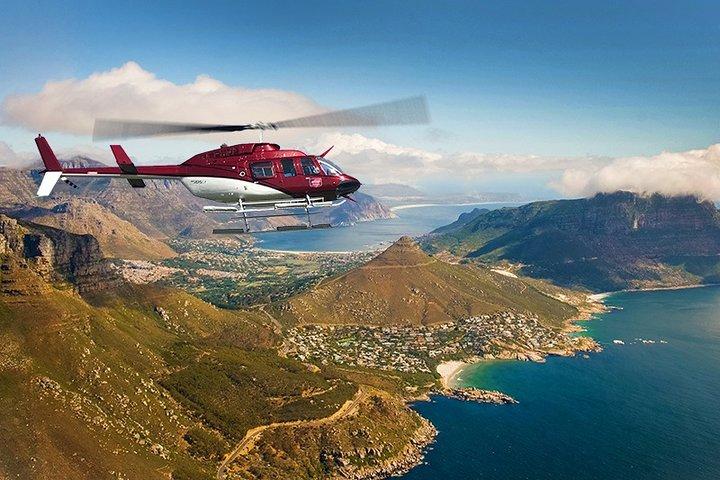 Paseo privado en helicóptero de 3 días por Ciudad del Cabo, Cape Point y pruebas de vino
