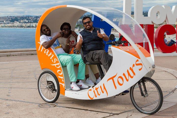 Nice: Visit of Nice by electrically assisted bike taxi 1 hour.