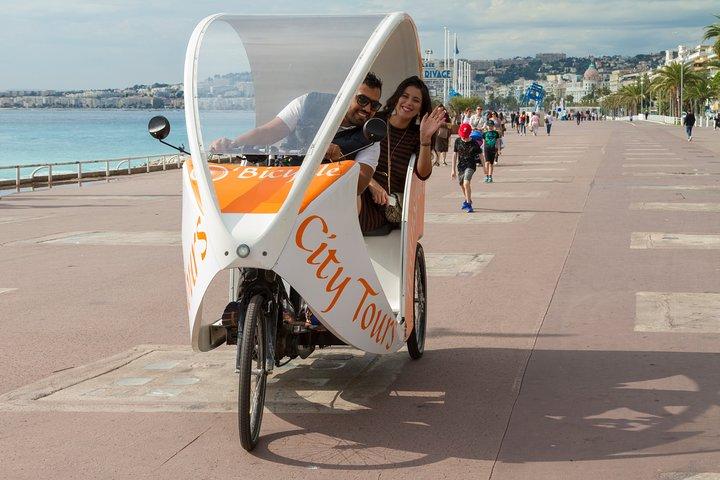 Nice: Visit of Nice by electrically assisted bike taxi 1 hour.