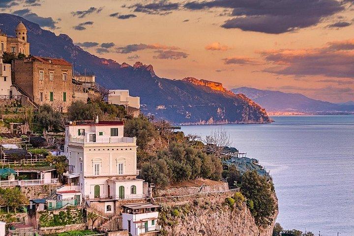 ローマからソレントとポジターノへの日帰り旅行、ラ・タリアータ農場でのlucnh
