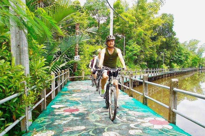 Bangkok Bang Krachao Ø-cykeltur med frokost