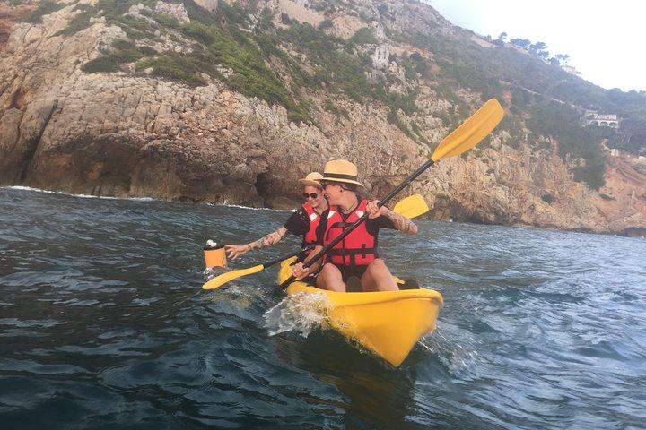 Excursion en kayak et plongée avec tuba à Cova Tallada