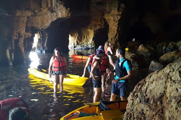Kajak og snorkeludflugt til Cova Tallada