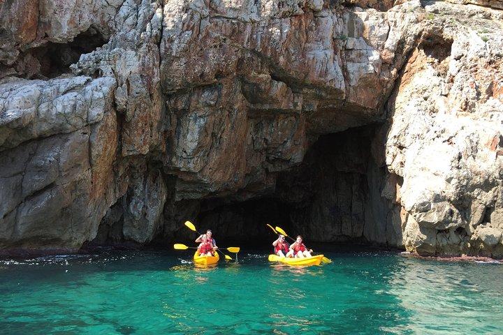 Kajak og snorkeludflugt til Cova Tallada