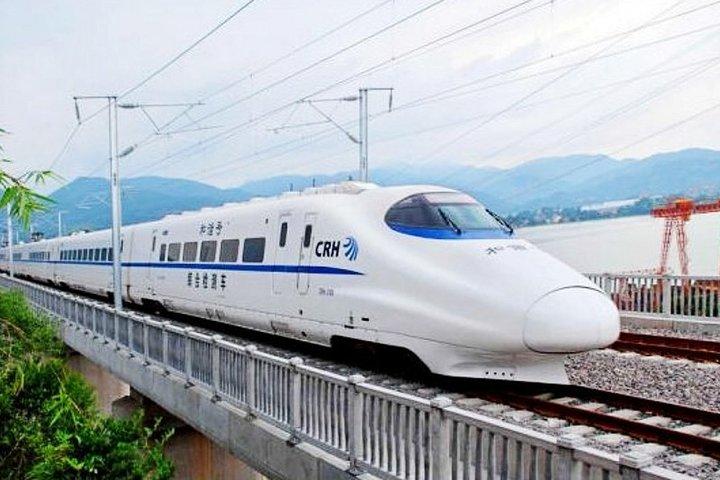 Passagem do trem-bala de Xangai para Pequim com transporte privado local