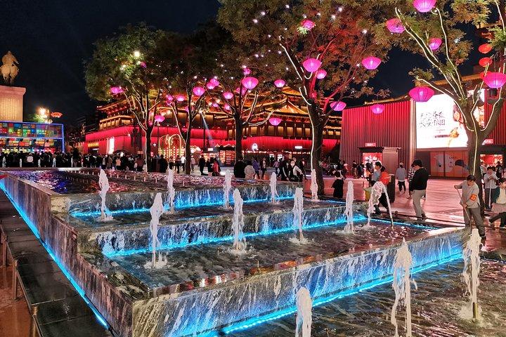 Xian Night Tour: Grand Tang Dynasty Ever-Bright City, Music Fountain, City Wall