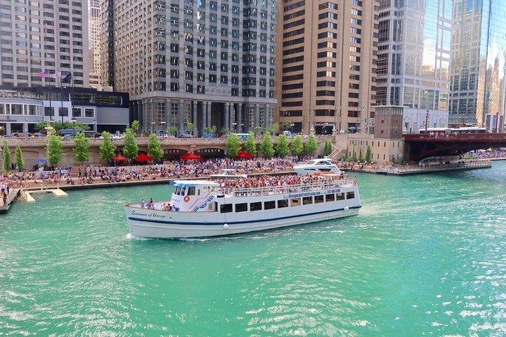Chicago River 90-minutters arkitekturbådtur