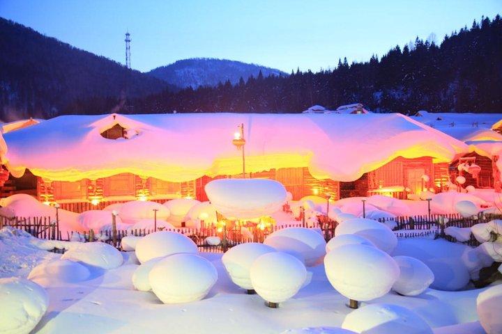 Prive-aankomst Transfer naar China's Snow Town vanaf Harbin HRB Airport