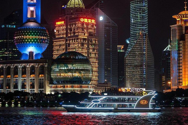 プライベートツアー：上海の黄浦川クルーズと外灘シティライトイブニングツアー
