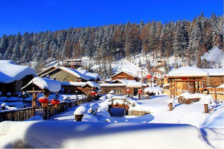 Overnight Experience at China Snow Town from Harbin with Accommodation