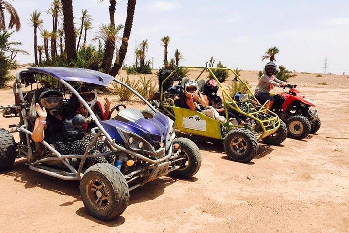 Aktivitet i Marrakech kombinerade buggy- och kamelritt