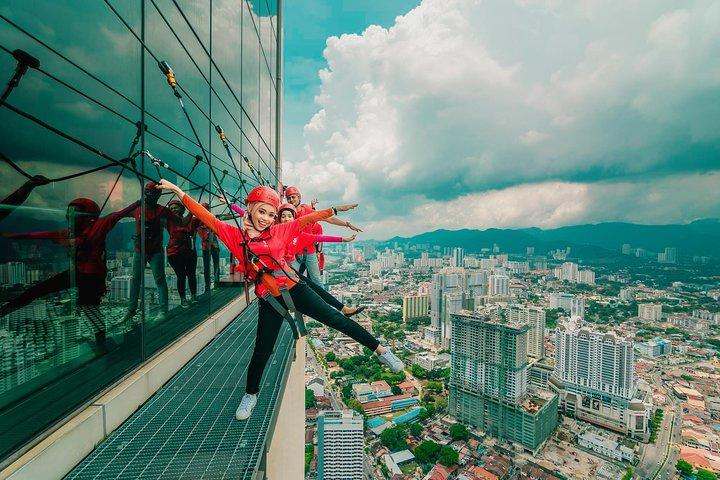 O desafio do curso de corda mais alta do mundo Gravityz