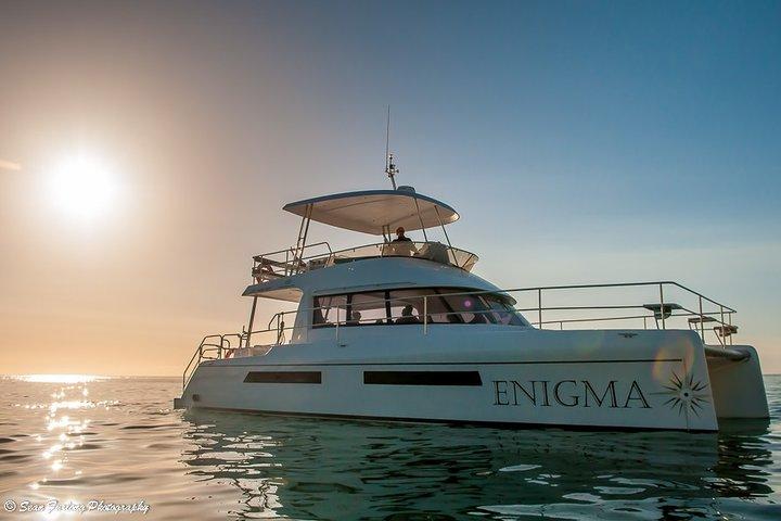 Krydstogt og spis middag / Cape Town: Champagne-krydstogt ved solnedgang og 3-retters middag