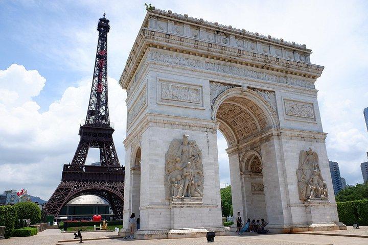 プライベートツアー：深センの世界テーマパークの窓