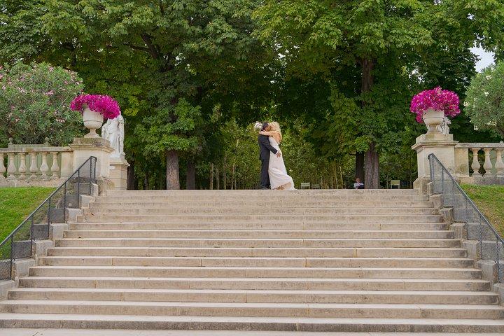 パリルクセンブルグガーデン結婚式誓い写真撮影によるリニューアル式