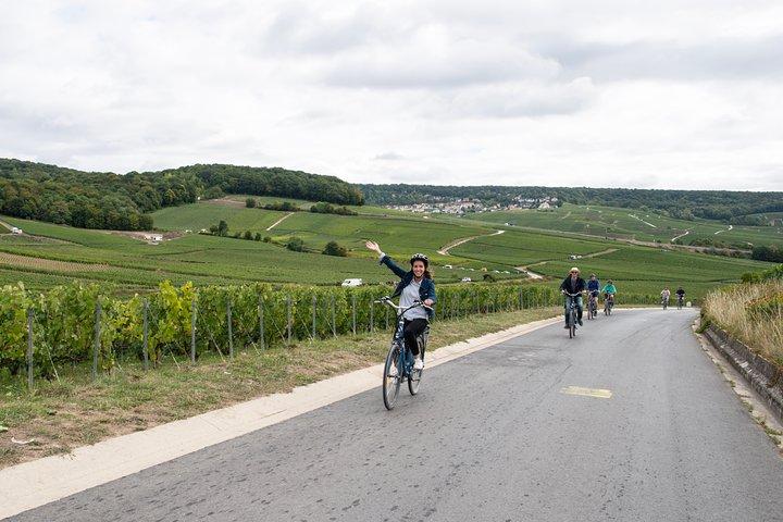 Fra Reims eftermiddags e-cykeltur, besøg og champagnesmagning