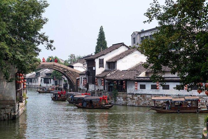 Excursion privée d'une journée à la ville aquatique de Nanxun avec promenade en bateau au départ de Hangzhou