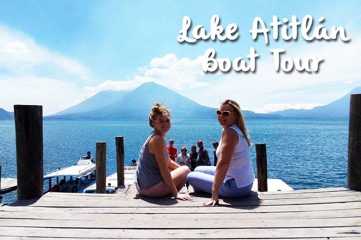 Gita di un giorno al Lago Atitlán e San Juan La Laguna in barca da Città del Guatemala