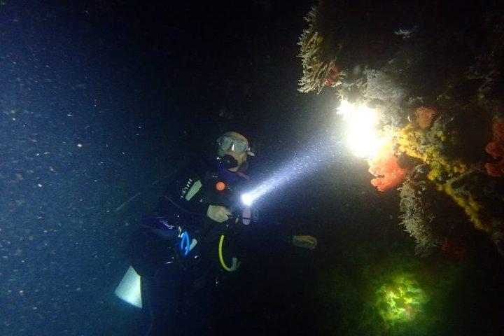 Nachtduiken in Mirissa